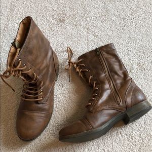 Brown Combat Boots